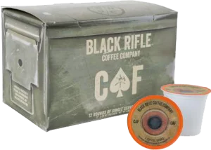 Black Rifle Coffee CAF Rounds for Single Serve Brewing Machines Pods Cups
